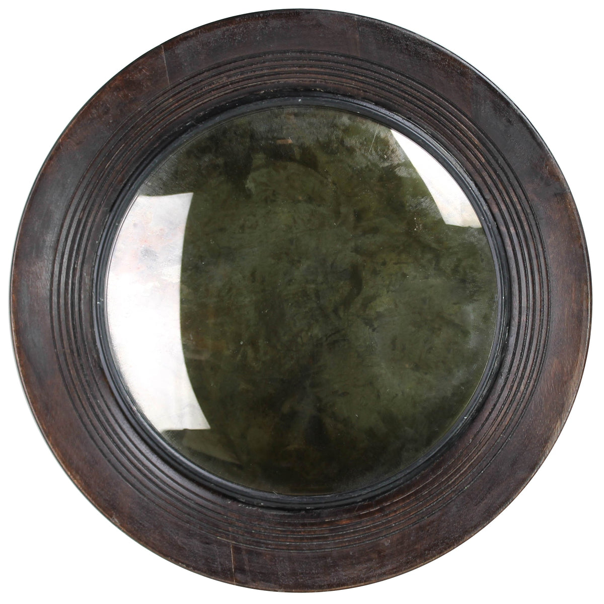 Dario Convex Mirror, Wood - Lrg