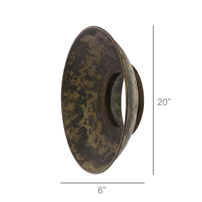 Metal Bowl Mirror - Lrg