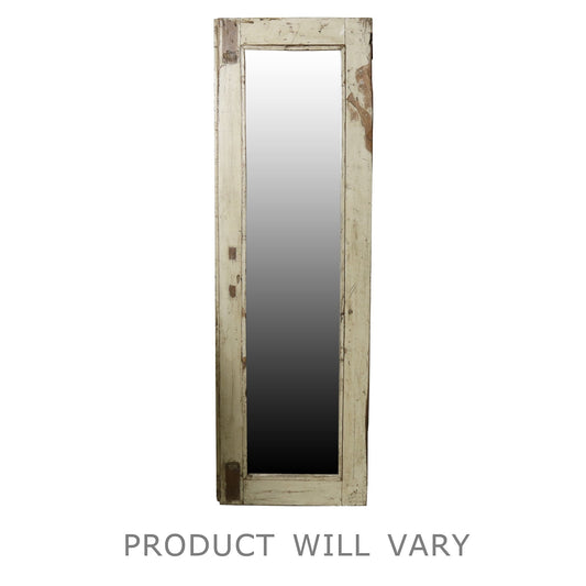 Salvaged Wood Shutter Mirror - Tall