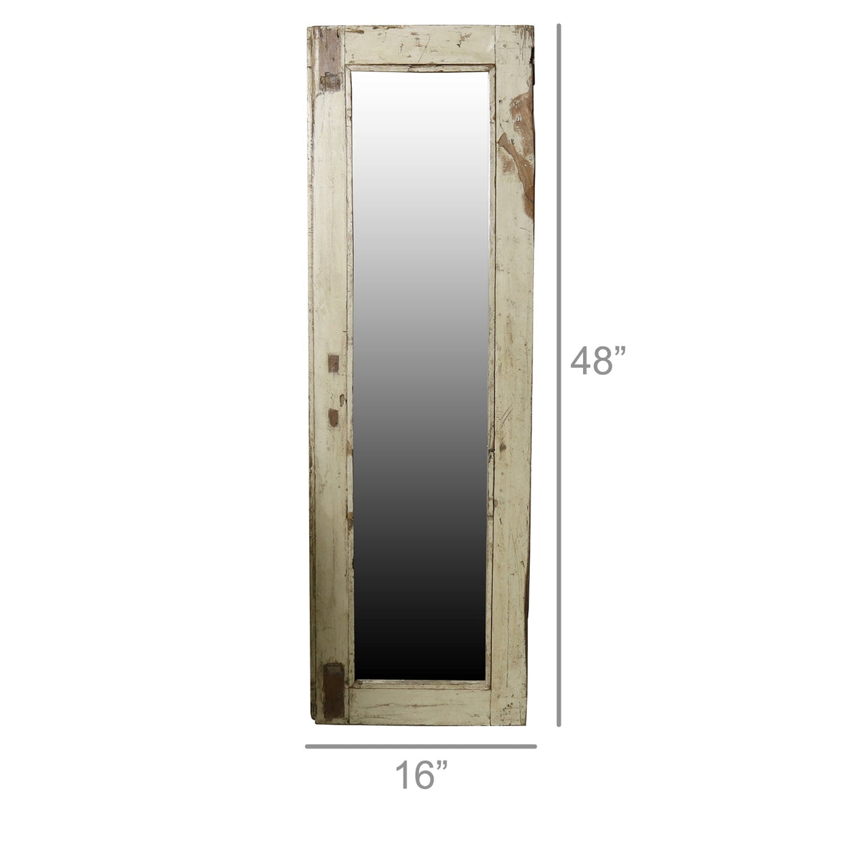 Salvaged Wood Shutter Mirror - Tall